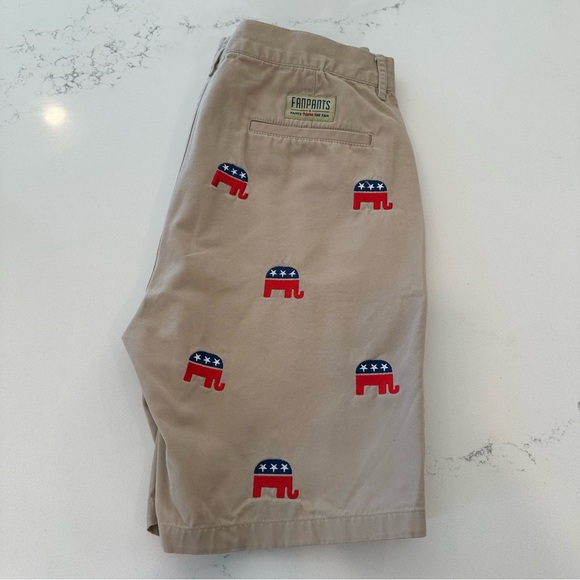 Fanpants Kahaki GOP Elephant Shorts - Picture 10 of 11